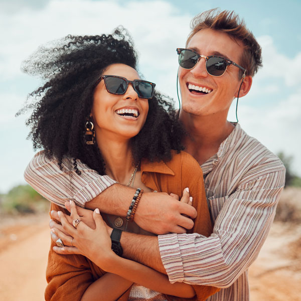 smiling couple